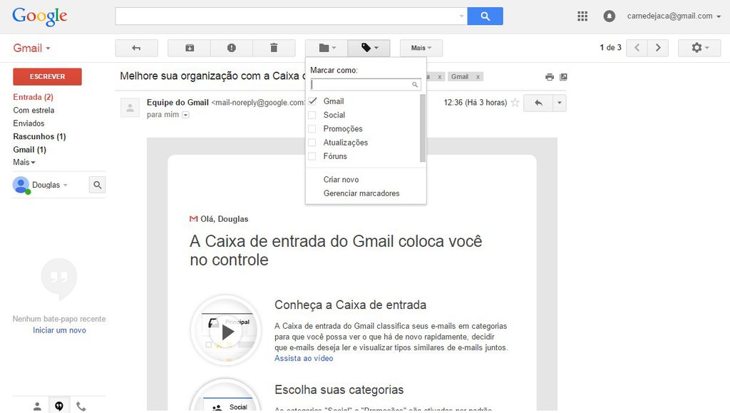 Como usar o Gmail
